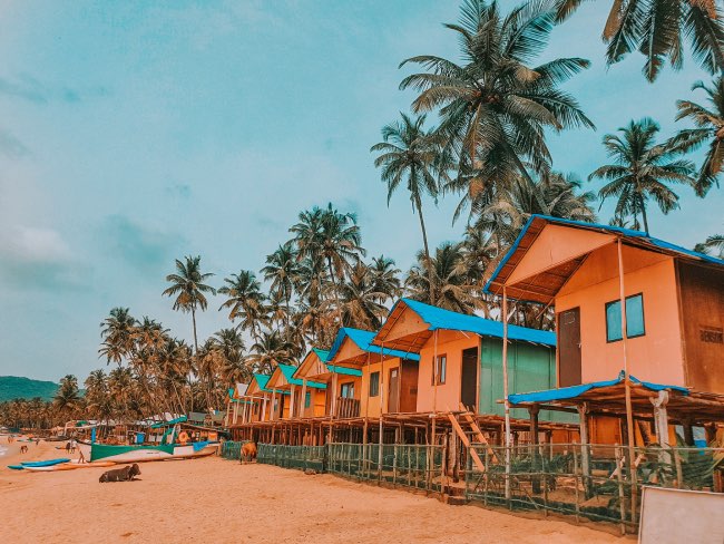 beach huts in goa