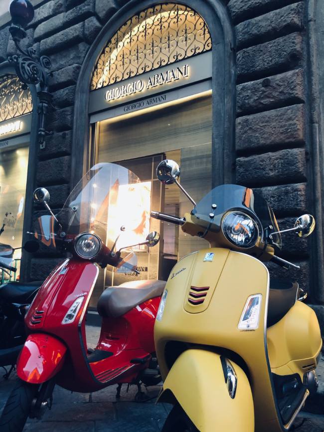 vespa rental in florence